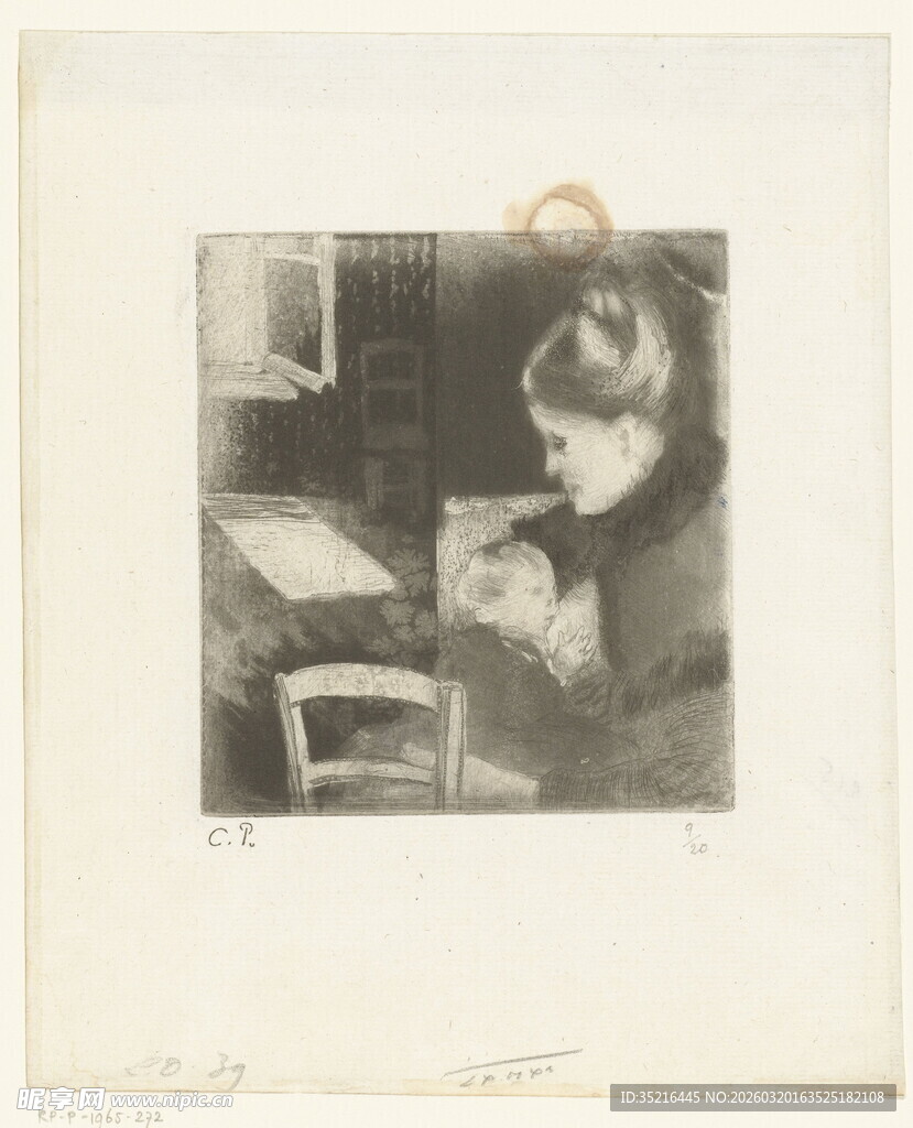 复古风格人物专注工作画面