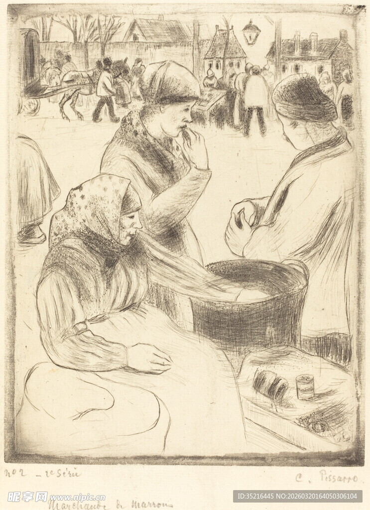 街头艺人演奏场景