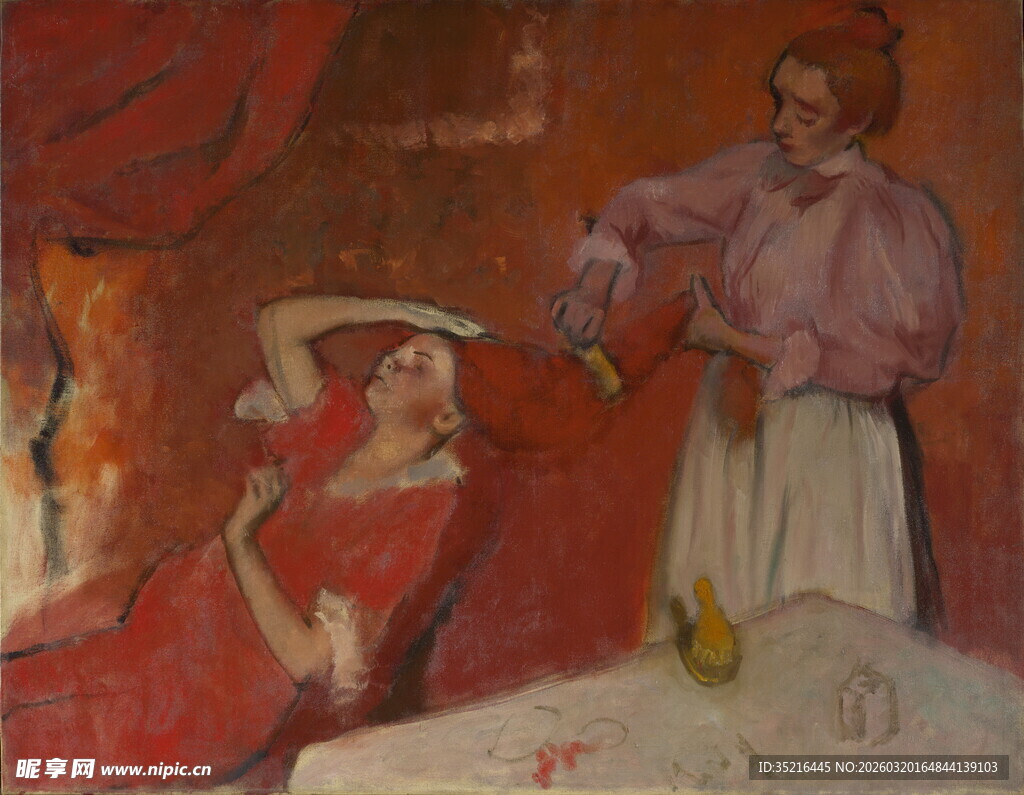 古典油画中的人物场景