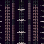 中式仙鹤几何图案纹理