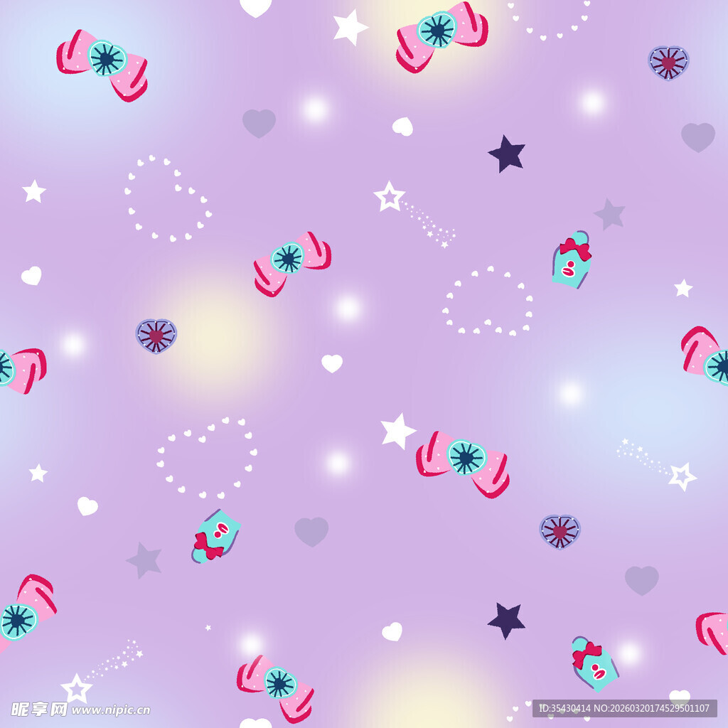 梦幻独角兽星空图案背景