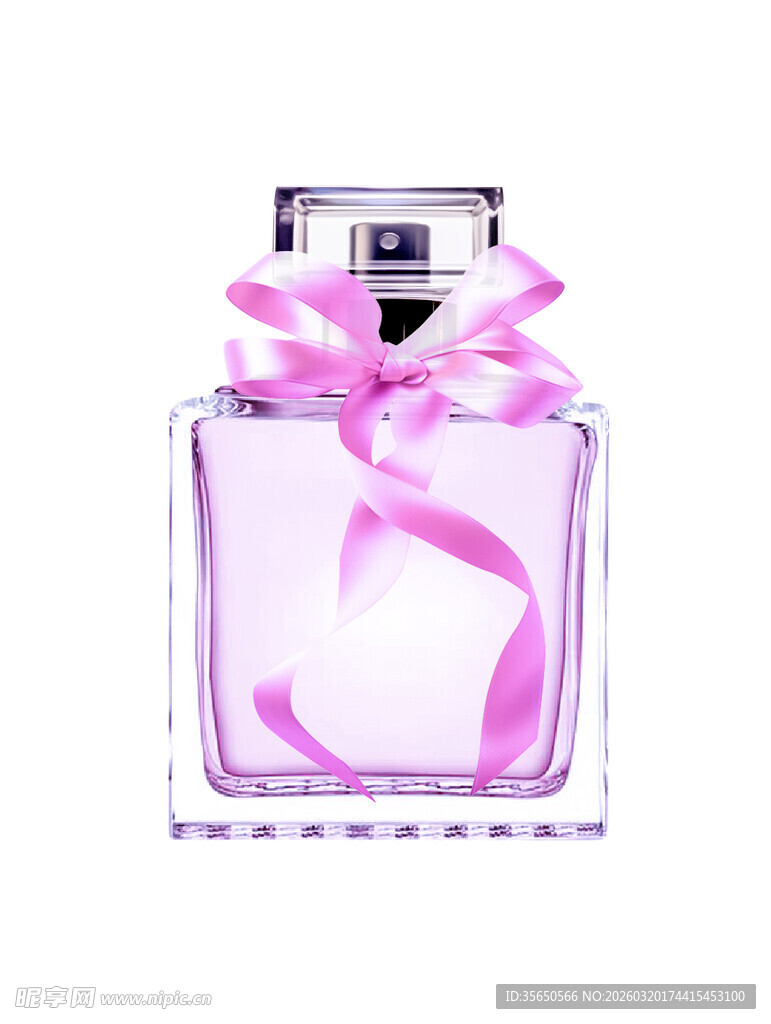 粉色蝴蝶结香水瓶