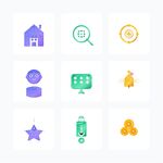 多彩简约应用功能图标集