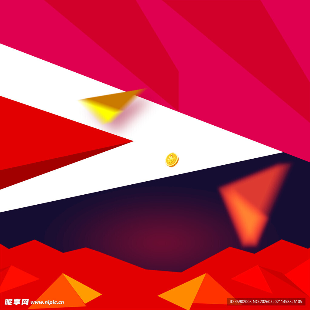 几何风格多彩抽象背景图