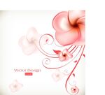 粉色花卉浪漫装饰图案