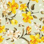 清新花卉图案背景图