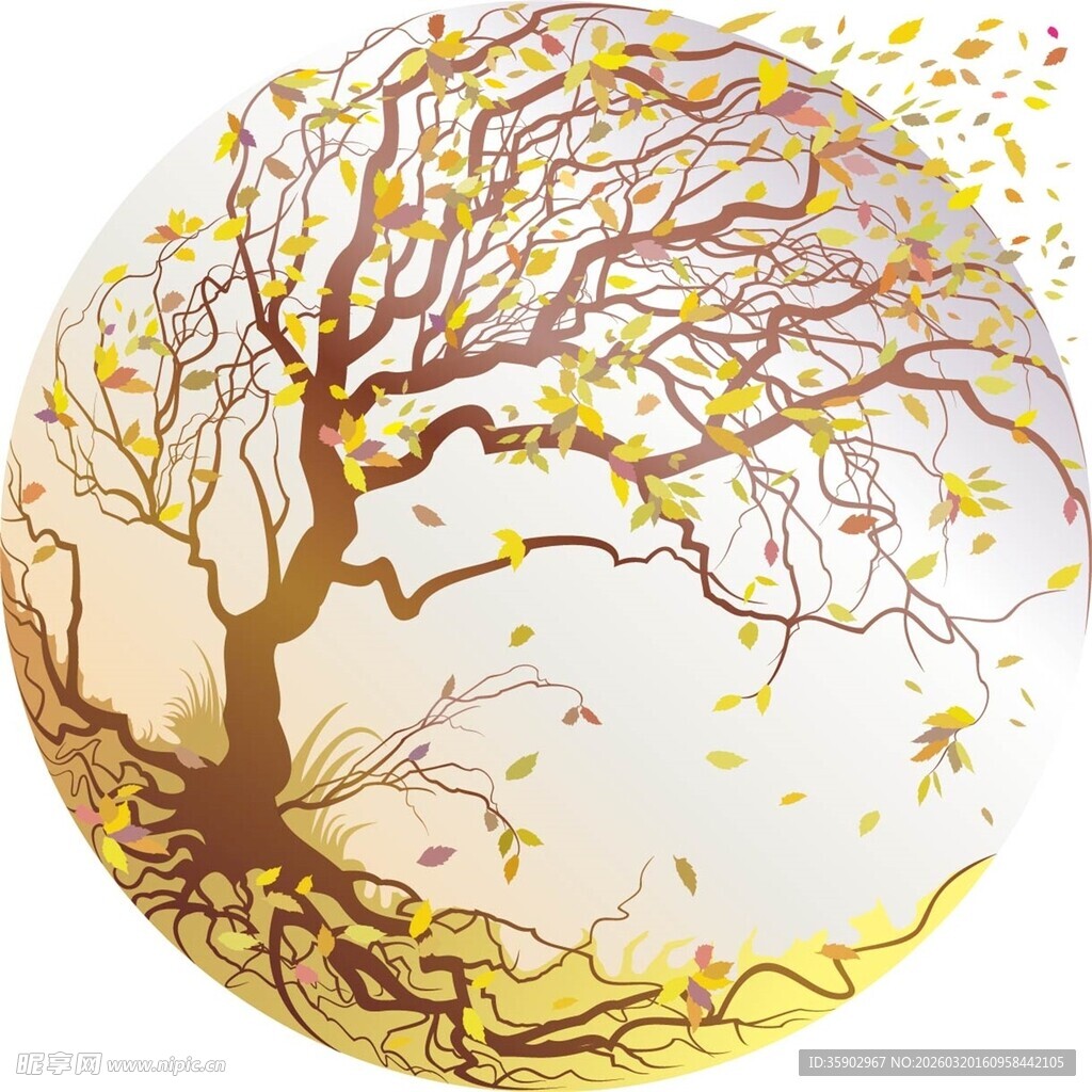 金色梦幻树绽生命之美