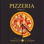 美味披萨店宣传图标