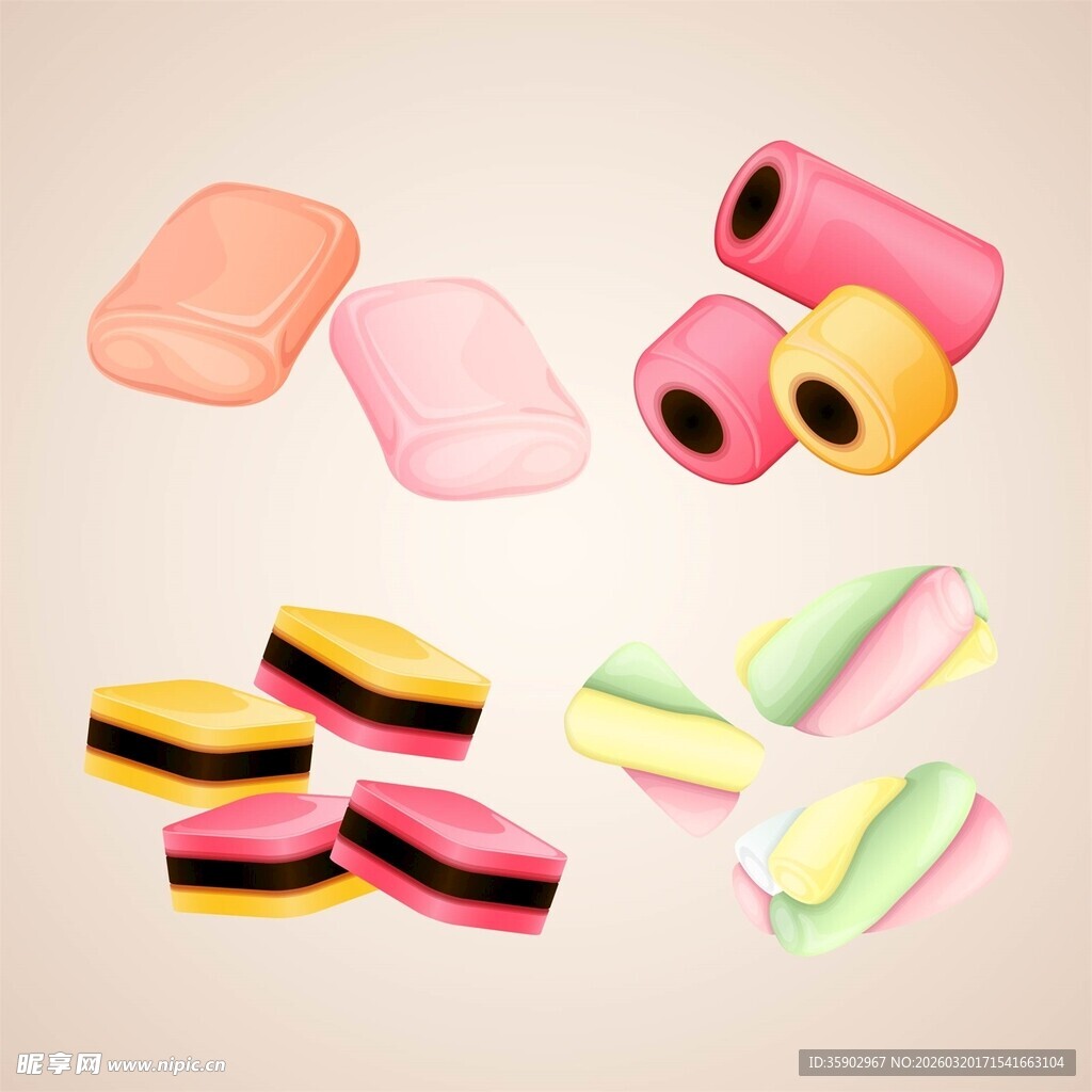 多彩创意橡皮擦组合