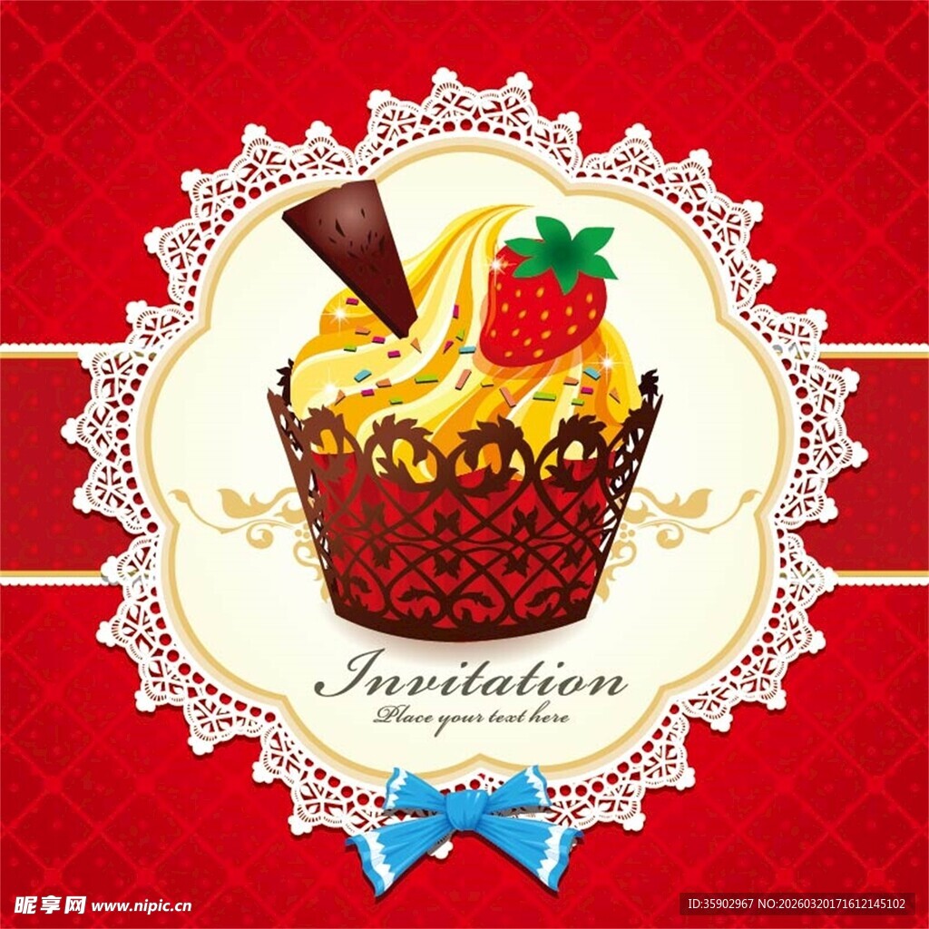 美味纸杯蛋糕装饰精美