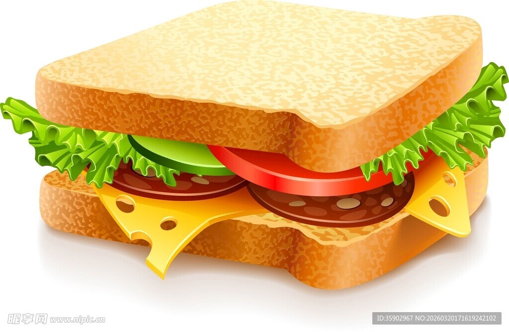 美味三明治营养又可口