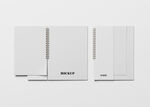 简约白色笔记本内页展示样机