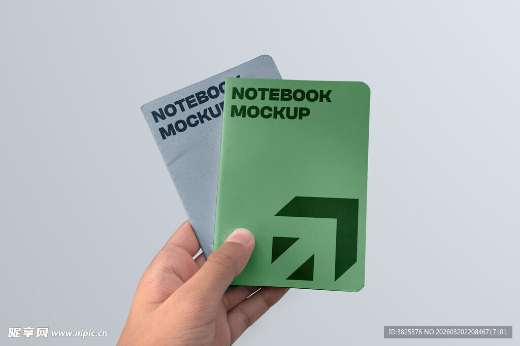 手持笔记本展示样机