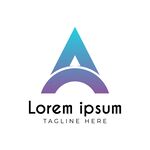 简约字母A标志设计