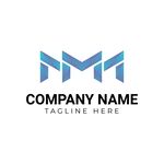 简约M字母企业标志设计