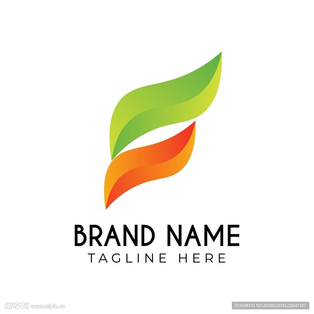 绿叶风格品牌标志设计