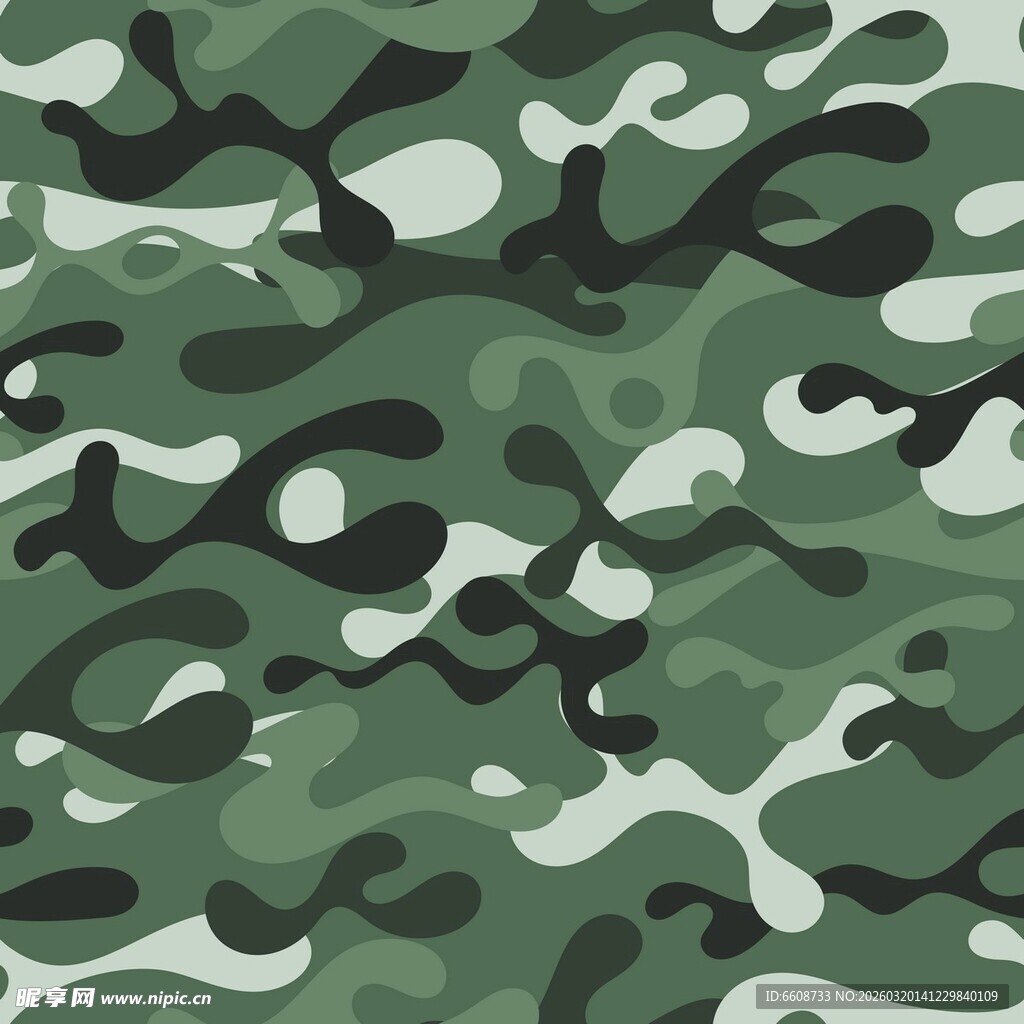 绿色迷彩图案纹理背景