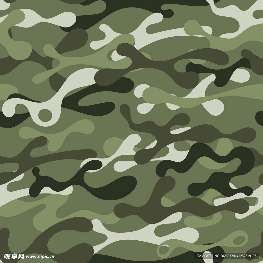 绿色迷彩图案背景纹理