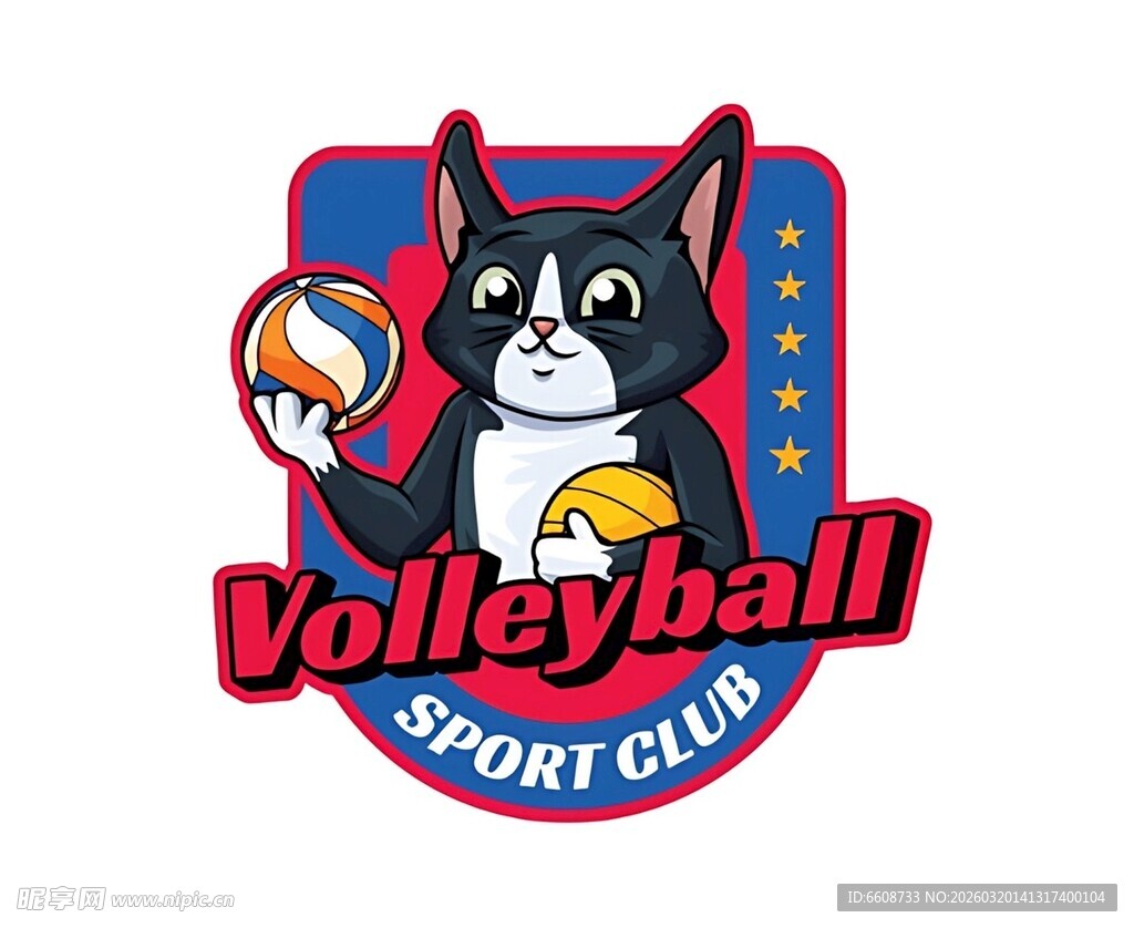 排球运动俱乐部标志
