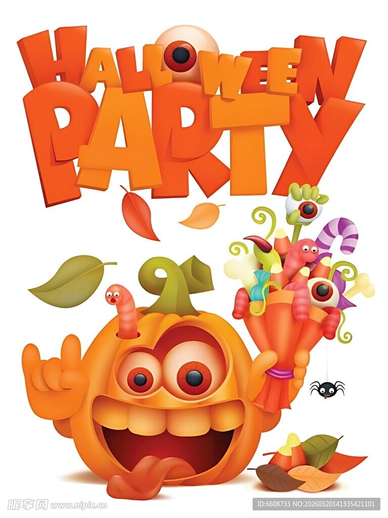 万圣节派对装饰元素