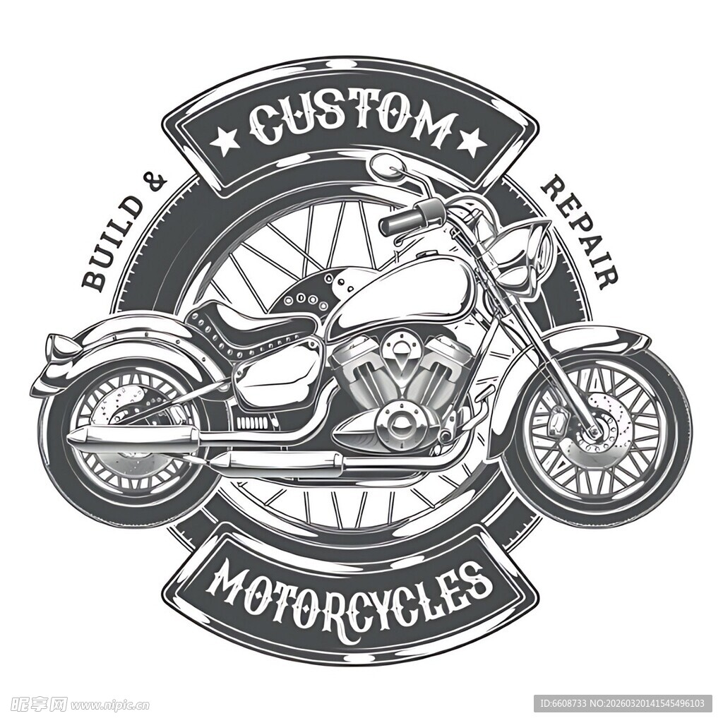 定制摩托车标志图案