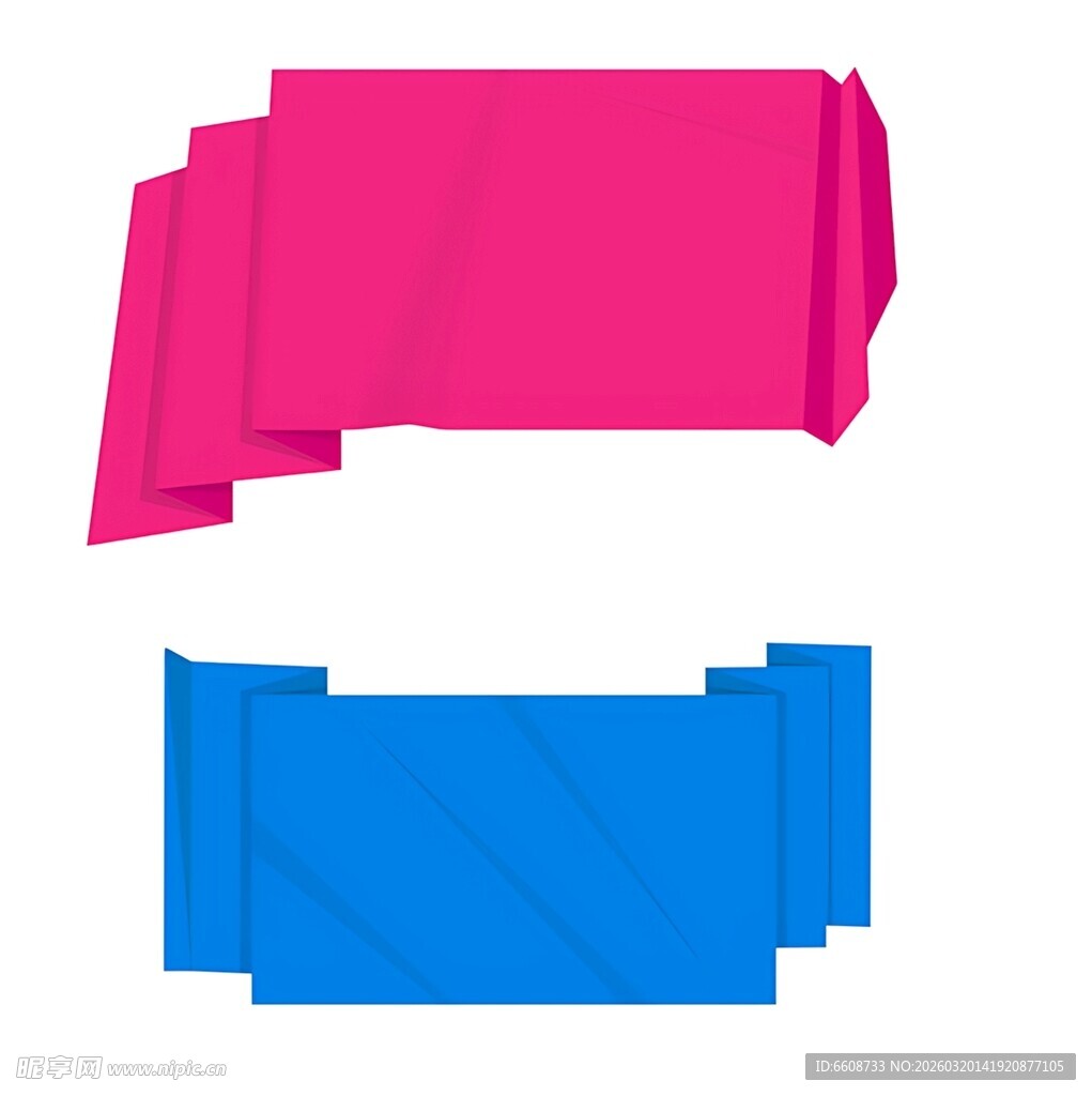 彩色折叠布料展示