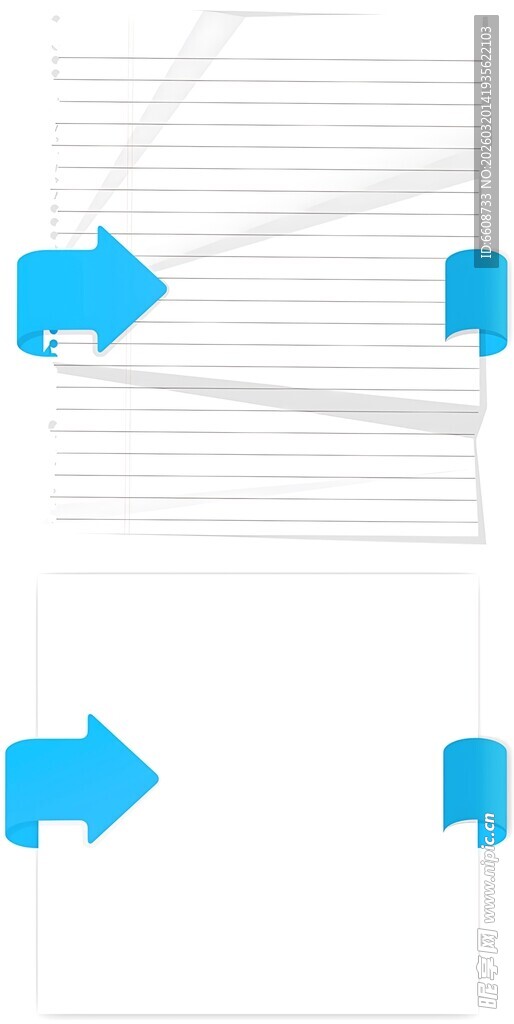 蓝色箭头图标素材集合