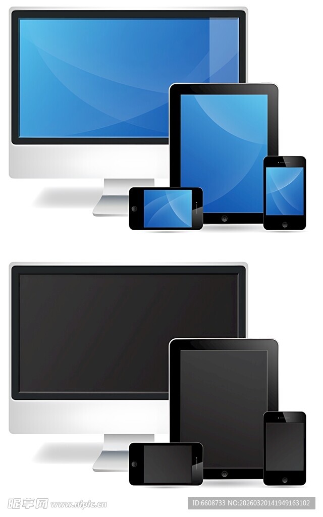 多样电子设备展示