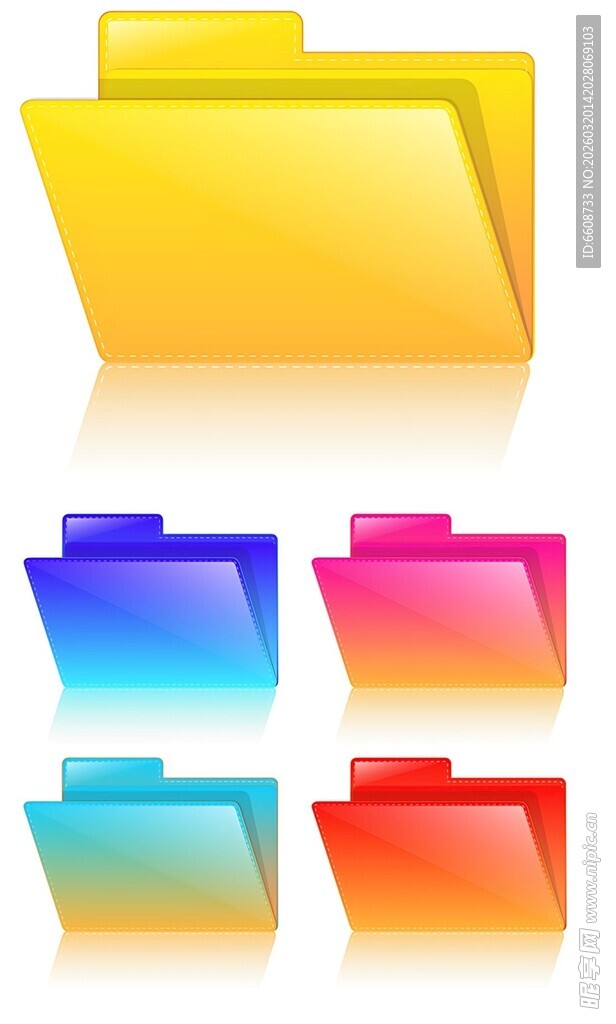 多彩文件夹图标展示