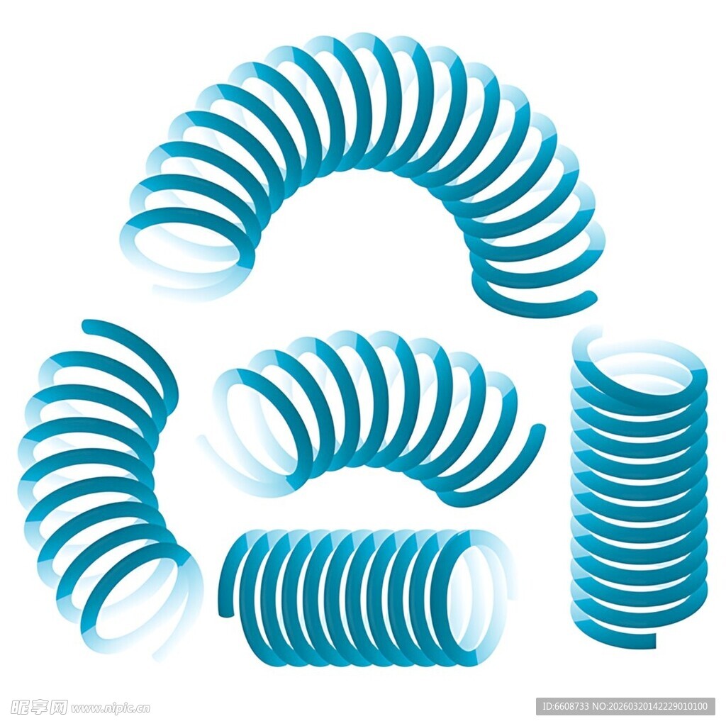 蓝色波纹软管组件展示