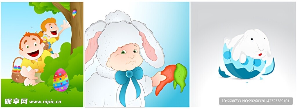 可爱卡通动物插画集合