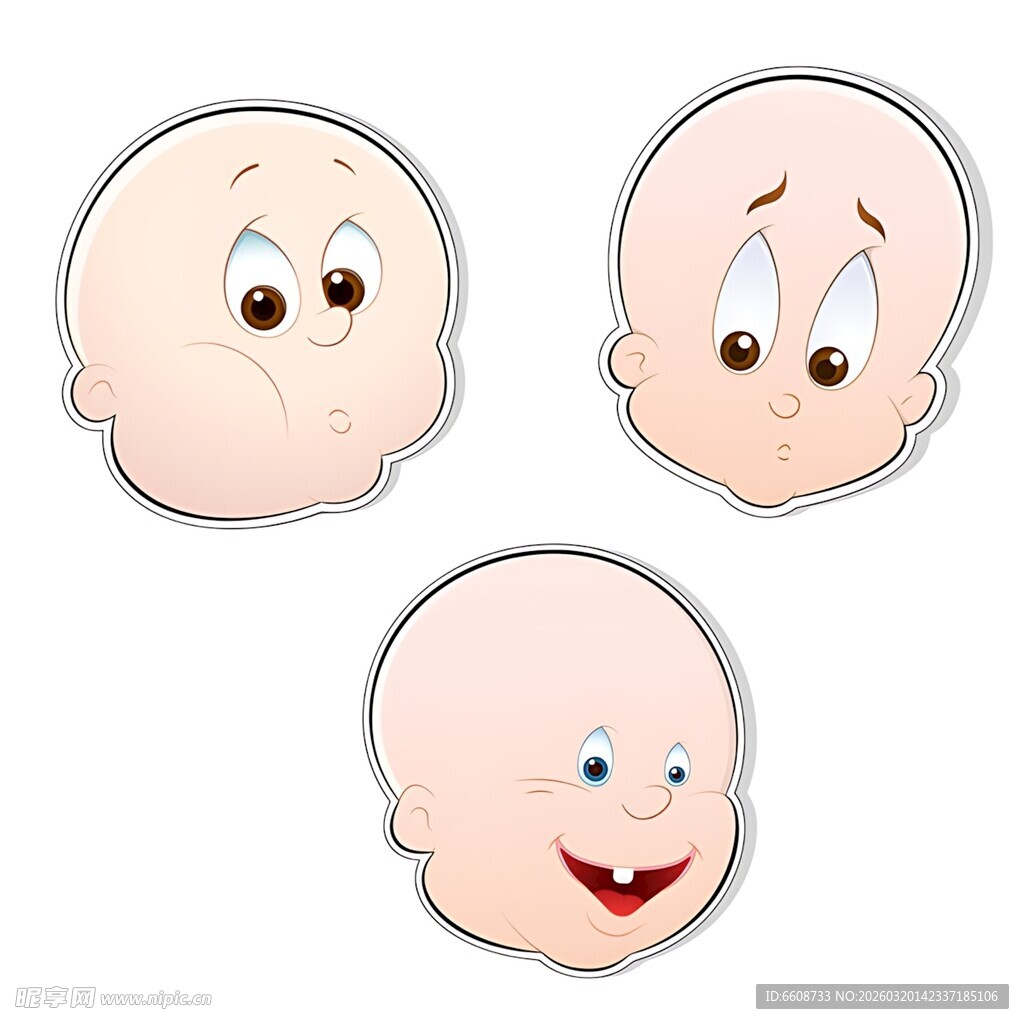可爱婴儿表情头像