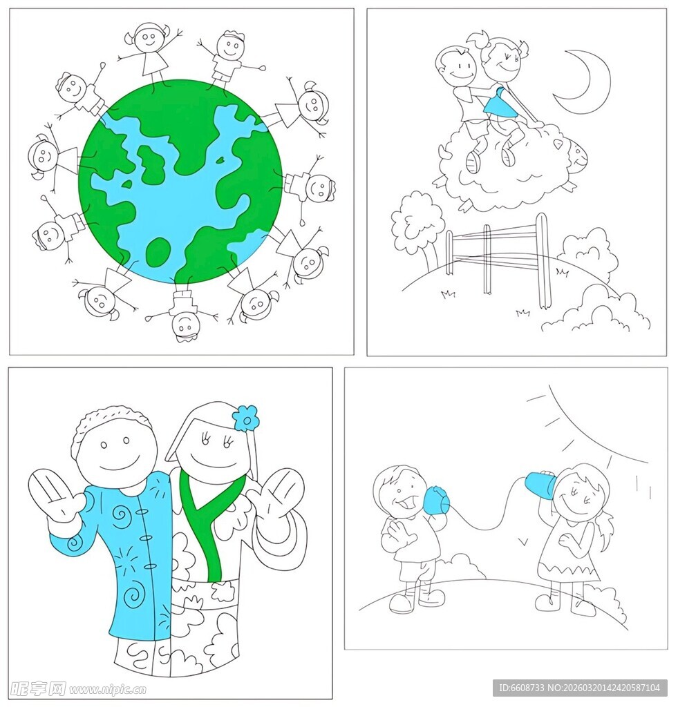 儿童环保主题绘画作品