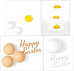 复活节鸡蛋与彩蛋装饰