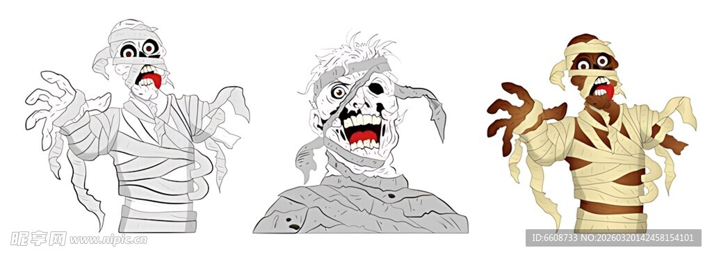 恐怖鬼怪雕像摆件