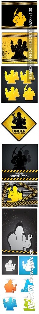 卡通风格图标集合