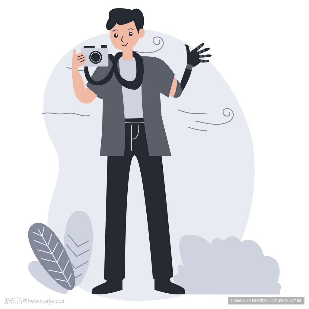 魔术师手持道具表演