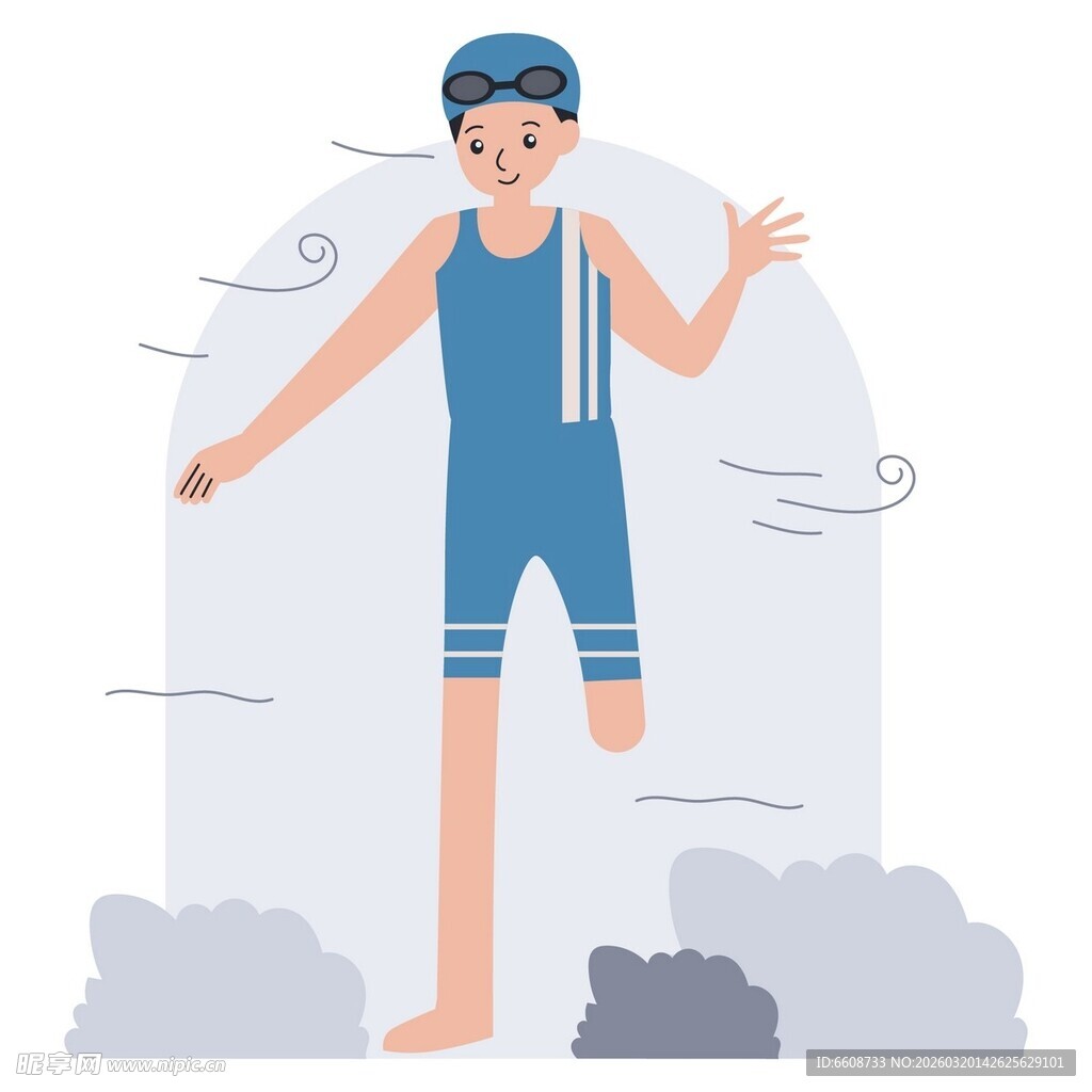 独腿运动员展现坚韧精神