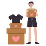 爱心人士捐赠衣物