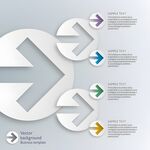 箭头信息图表模板