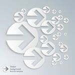 白色箭头图案设计元素