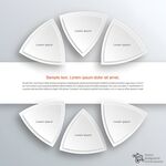 白色扇形盘简约展示图