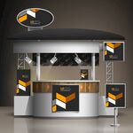 现代时尚展会摊位设计