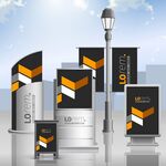 户外广告展示套装