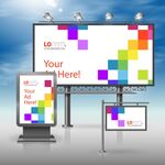 多彩户外广告牌展示