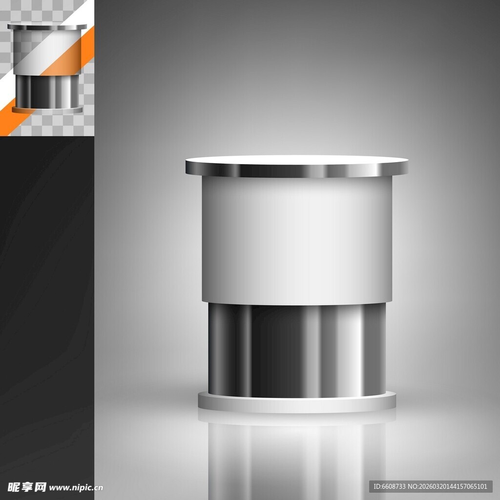 现代简约金属圆柱摆件