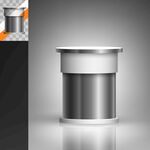 不锈钢圆柱容器设计图