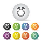 多彩闹钟图标集合