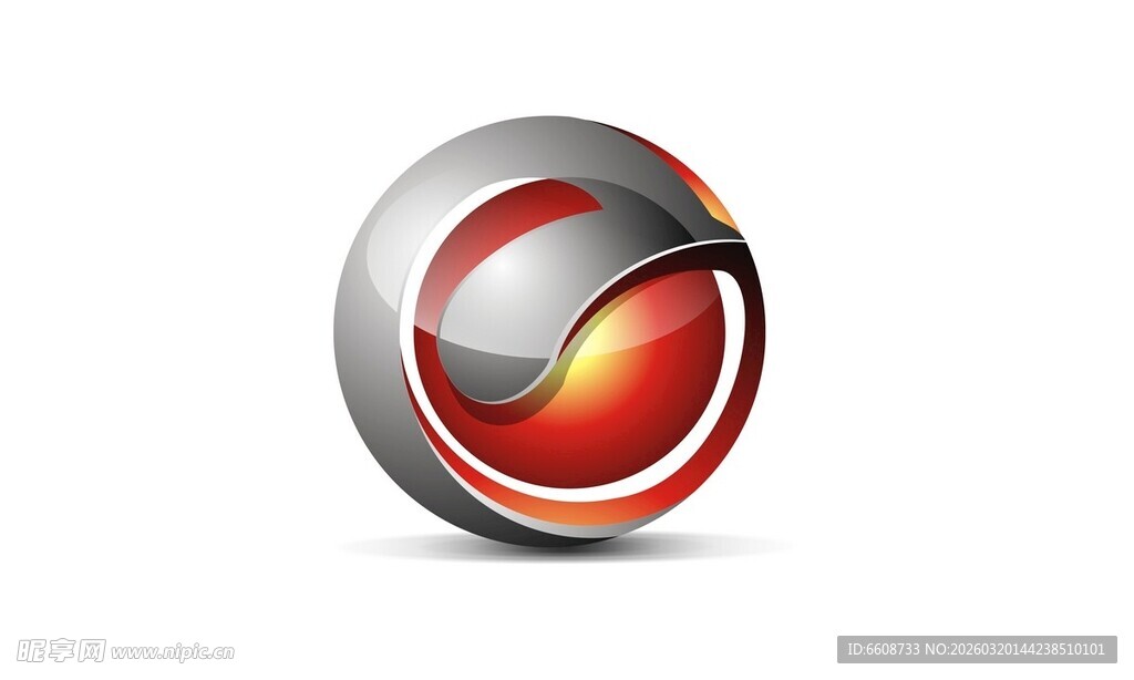 金属质感立体环形图标