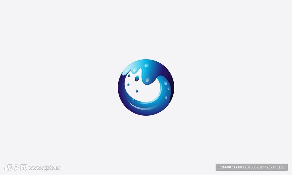 可爱蓝色卡通形象图标